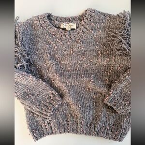 Jessica Simpson grey and pink sweater